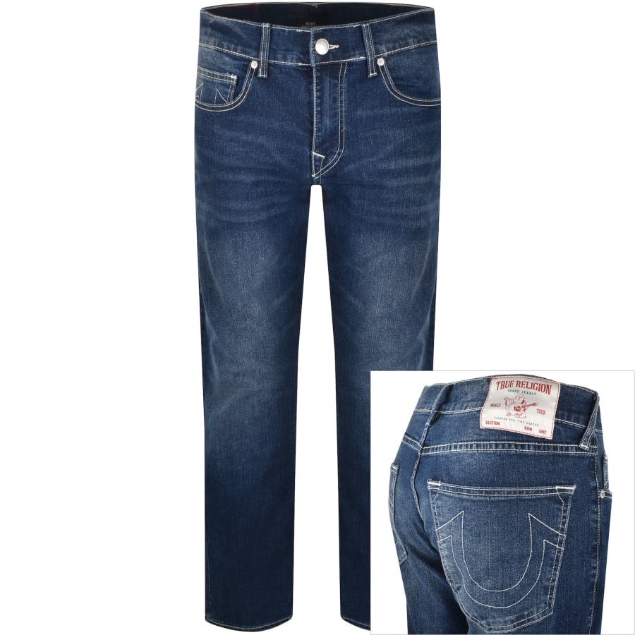 True Religion Ricky Straight Jeans Blue | Mainline Menswear